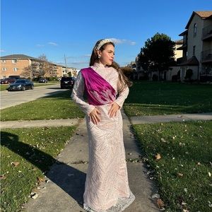 Special designed Two Piece modern dress full sleeve